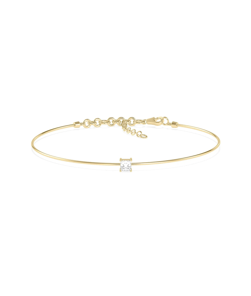 Diamond Solitaire Bracelet - 79e | Everyday 14K Gold Jewelry