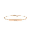 Personalize Bar 2 Row Cable Chain Bracelet - 79e | Everyday 14K Gold Jewelry