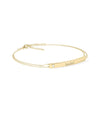 Personalize Bar 2 Row Cable Chain Bracelet - 79e | Everyday 14K Gold Jewelry