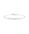 Personalize Bar 2 Row Cable Chain Bracelet - 79e | Everyday 14K Gold Jewelry