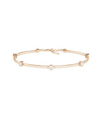Diamond Station Bracelet - 79e | Everyday 14K Gold Jewelry