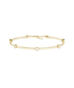 Diamond Station Bracelet - 79e | Everyday 14K Gold Jewelry