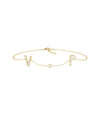 Diamond Initials Cable Chain Bracelet - 79e | Everyday 14K Gold Jewelry