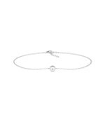 Diamond Bezel Solitiare Bracelet - 79e | Everyday 14K Gold Jewelry
