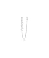 2 Piercing Baguette Cable Chain Dangle Earring - 79e | Everyday 14K Gold Jewelry
