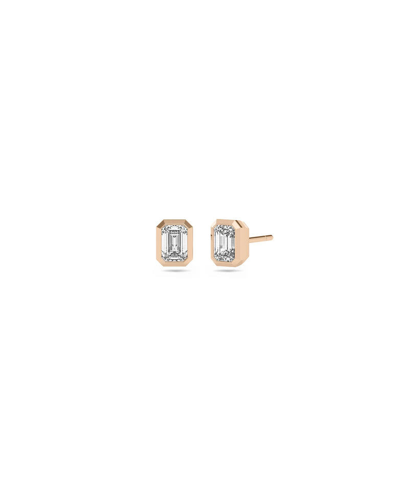 Diamond Solitaire Stud Earrings - 79e | Everyday 14K Gold Jewelry