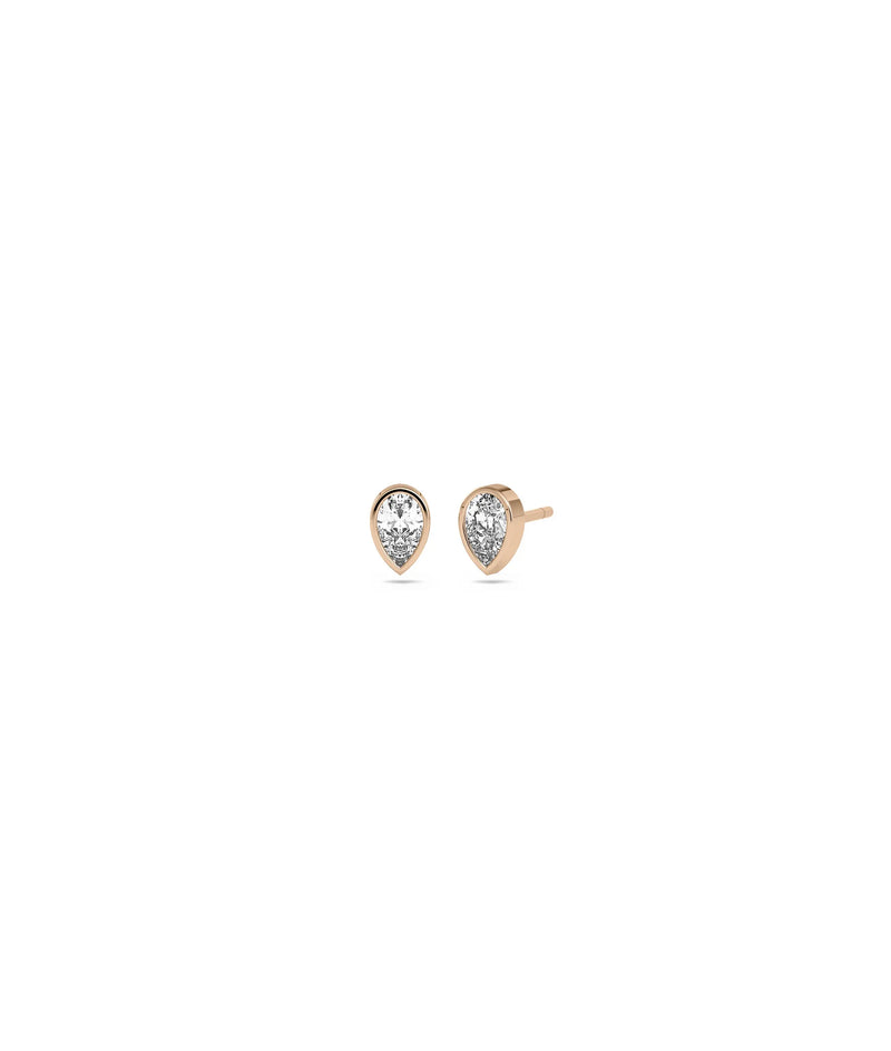 Diamond Solitaire Stud Earrings - 79e | Everyday 14K Gold Jewelry