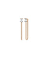 Diamond Solitaire Curb Link Dangle Earring - 79e | Everyday 14K Gold Jewelry