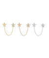 Diamond Star 2 Piercing Earring - 79e | Everyday 14K Gold Jewelry
