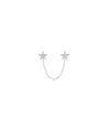 Diamond Star 2 Piercing Earring - 79e | Everyday 14K Gold Jewelry