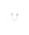 Diamond Star 2 Piercing Earring - 79e | Everyday 14K Gold Jewelry