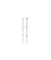 Diamond and Paper Clip Dangle Earring - 79e | Everyday 14K Gold Jewelry