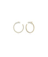 Diamond Circle Earrings - 79e | Everyday 14K Gold Jewelry