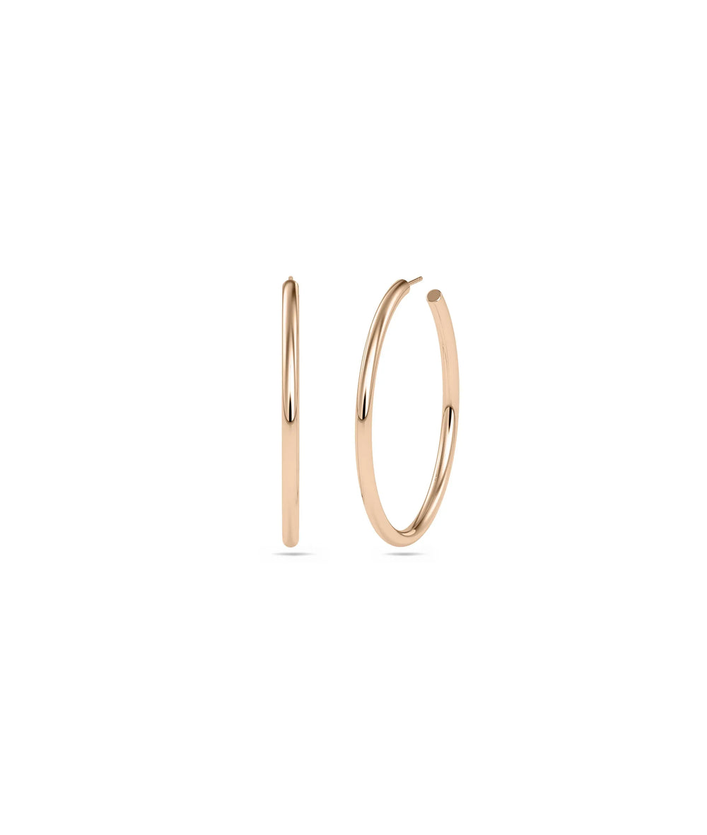 Gold Tube Hoop Earring - 79e | Everyday 14K Gold Jewelry