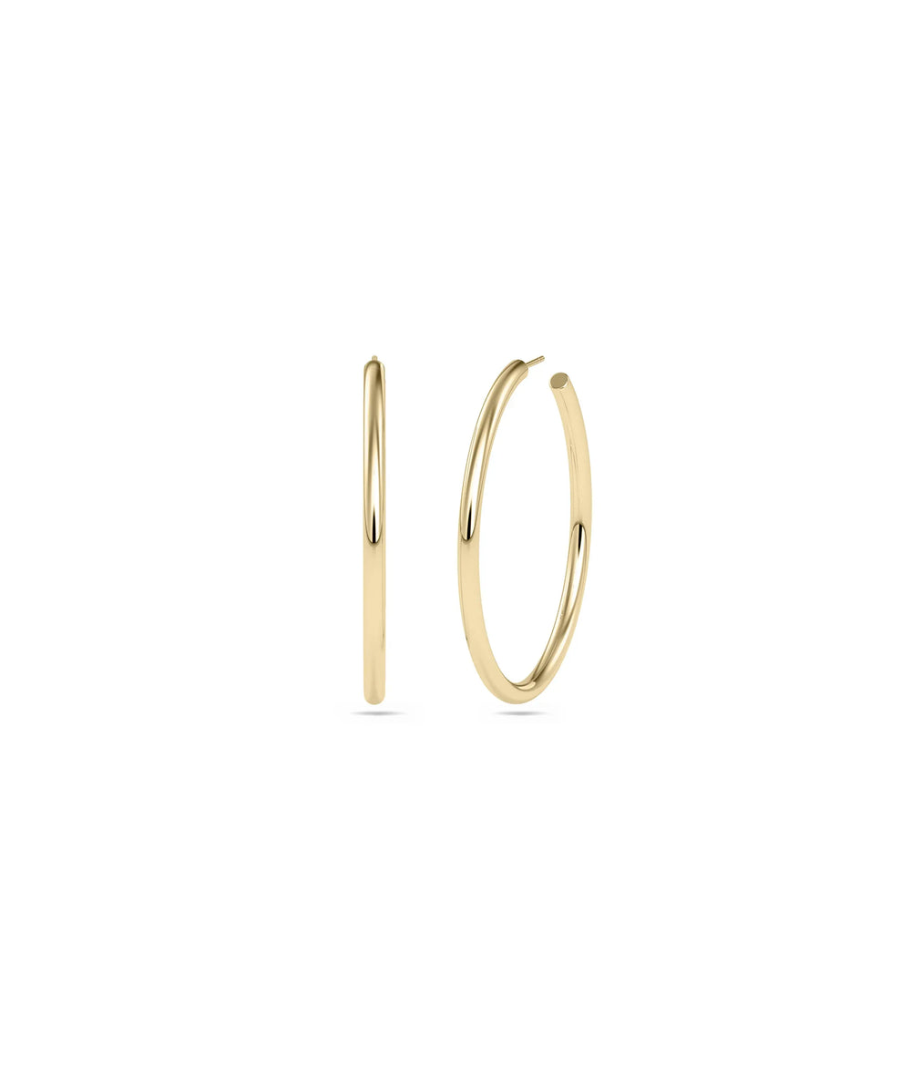 Gold Tube Hoop Earring - 79e | Everyday 14K Gold Jewelry