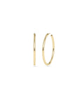 Gold Tube Hoop Earring