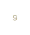 Diamond Pave Initials Charm in yellow gold with 15mm characters