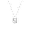 Diamond Pave Initials Charm in white gold brilliant statement