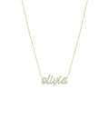 Custom Pave Diamond Name Necklace