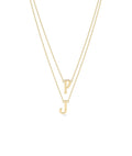 Gold Two-Initial Layered Necklace