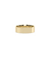 Flat Wedding Band Ring yellow gold showcasing clean minimalist flat profile