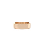 Rose gold wedding band featuring elegant beveled design for comfortable wear