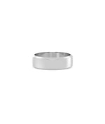 Beveled Wedding Band Ring white gold with modern sophisticated beveled edges