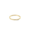 3 Stone Diamond Band Ring - 79e | Everyday 14K Gold Jewelry