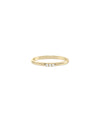 3 Stone Diamond Band Ring - 79e | Everyday 14K Gold Jewelry