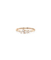 Rose gold Diamond Cluster Band Ring with elegant multiple diamond cluster arrangement