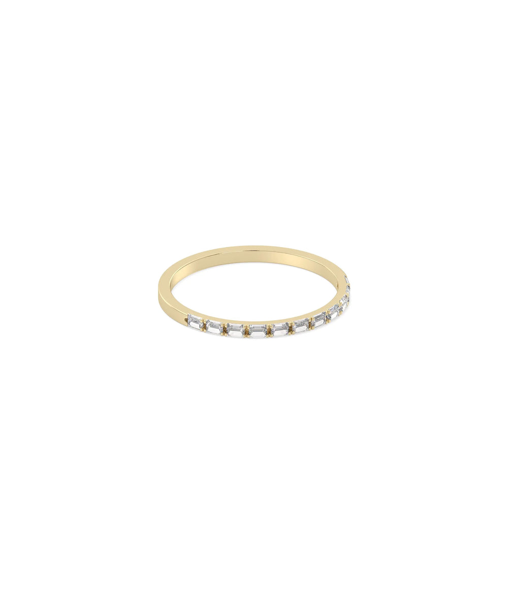 Baguette Diamond Band Ring - 79e | Everyday 14K Gold Jewelry