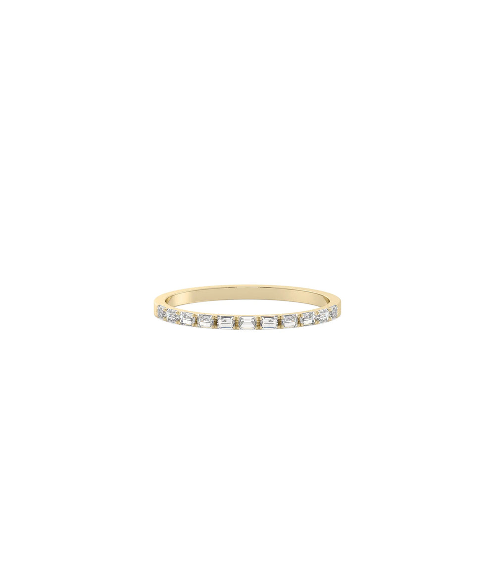 Baguette Diamond Band Ring - 79e | Everyday 14K Gold Jewelry