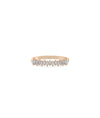 Rose gold Diamond Baguette Band Ring with elegant Art Deco baguette diamonds