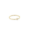Diamond Solitaire Stackable Ring - 79e | Everyday 14K Gold Jewelry