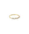 Side view of Diamond Multi Shape Cluster Band Ring showing 1.7mm width and mixed shapes