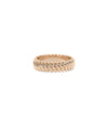 Rose gold Gold Twist Band Ring with timeless twisted rope and dimensional texture