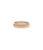 Rose gold Gold Twist Band Ring with timeless twisted rope and dimensional texture