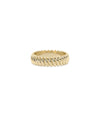 Gold Twist Band Ring in yellow gold with classic twisted rope spiral pattern