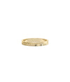 Gold Diamond Cut Chevron Band Ring in yellow gold with brilliant faceted chevron sparkle