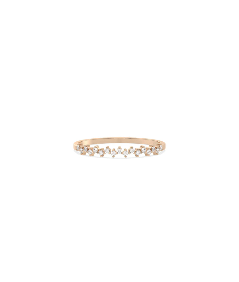 Zig Zag Diamond Band Ring - 79e | Everyday 14K Gold Jewelry