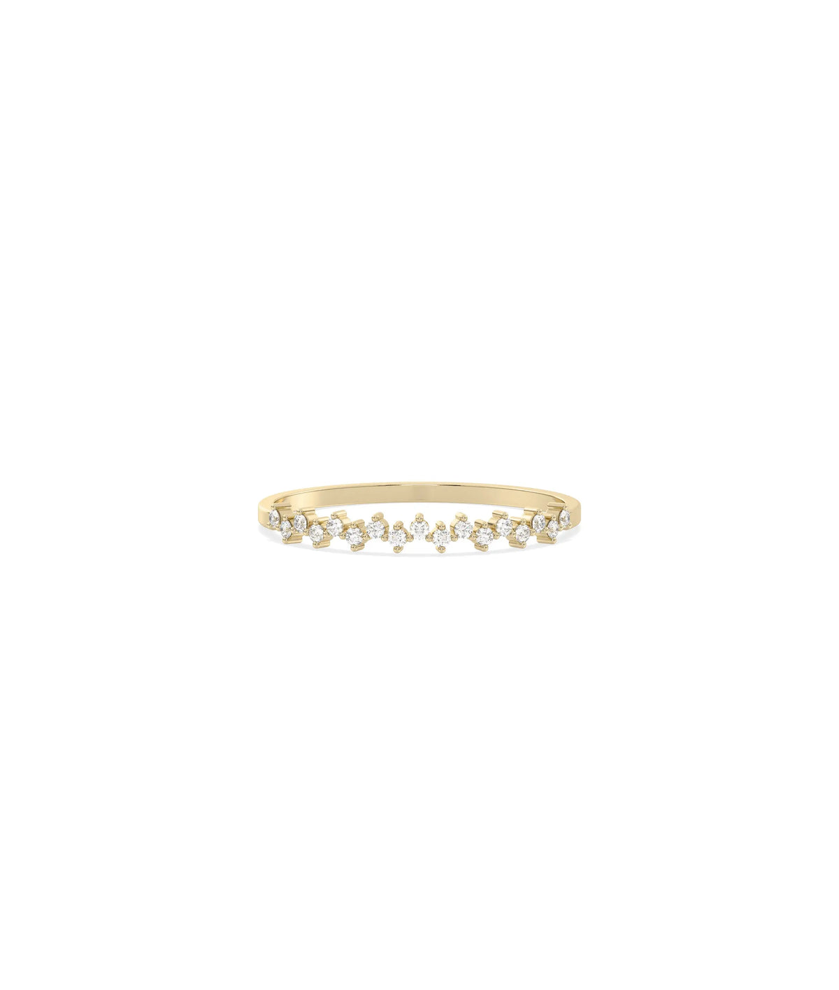 Zig Zag Diamond Band Ring - 79e | Everyday 14K Gold Jewelry