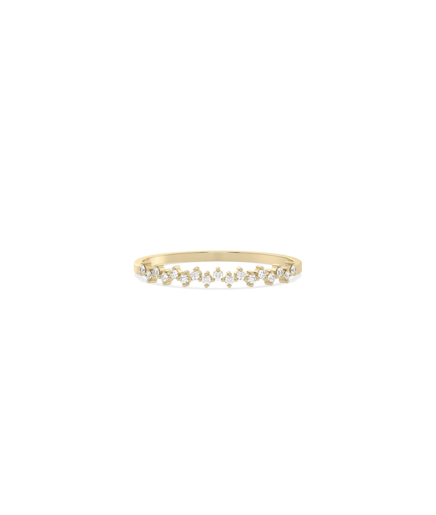 Zig Zag Diamond Band Ring - 79e | Everyday 14K Gold Jewelry