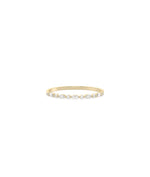 Marquise and Round Diamond Band Ring - 79e | Everyday 14K Gold Jewelry