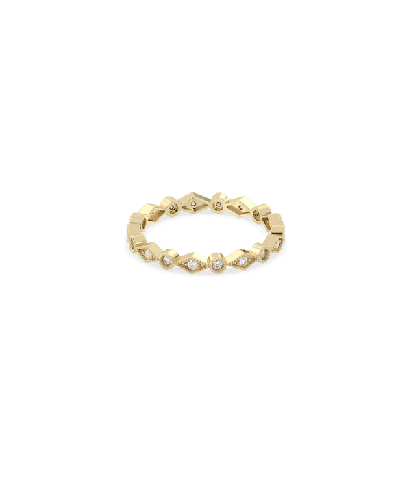 Eternity Diamond Band Ring - 79e | Everyday 14K Gold Jewelry alternate view