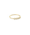 5 Stone Bezel Diamond Band Ring - 79e | Everyday 14K Gold Jewelry