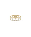 Two-Line Diamond Baguette Eternity Band Ring