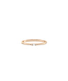 Rose gold Diamond Baguette Ring with elegant linear baguette diamonds