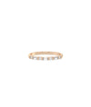 Baguette and Round Diamond Band Ring - 79e | Everyday 14K Gold Jewelry