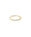 Baguette and Round Diamond Band Ring - 79e | Everyday 14K Gold Jewelry