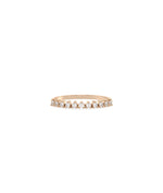 3 Prong Diamond Band Ring - 79e | Everyday 14K Gold Jewelry